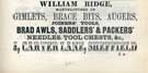 William Ridge, tool manufacturers, No. 1 Carver Lane