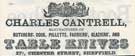 Charles Cantrell, knife manufacturer, No. 27 1/2, Chester Street Charles Cantrell, knife manufacturer, No. 27 1/2, Chester Street