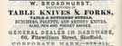 W. Broadhurst, cutler, No. 66 Fitzwilliam Street