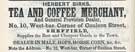Herbert Birks, tea and coffee merchant, No. 10 West Bar