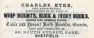 Charles Eyre, whip mounts, buck and ivory hooks and cutler, No. 49 South Street