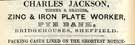 Charles Jackson, ironmonger and brazier, Pye Bank, Bridgehouses