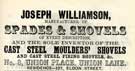 Joseph Williamson, spade and shovel manufacturer, No. 8 Union Place, Union Lane