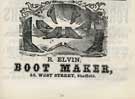 R. Elvin, boot maker, No. 55 West Street