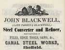 John Blackwell, steel convertor and refiner, Canal Steel Works (unidentified location)