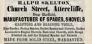 Ralph Skelton, spade and shovel manufacturer, Church Street, Attercliffe