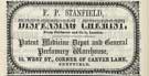 F.P. Stanfield, dispensing chemist, No. 53 West Street
