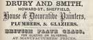 Drury and Smith, house and decorative painters, plumbers and glaziers, Howard Street