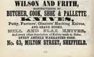 Wilson and Frith, knife manufacturer, No. 63 Milton Street