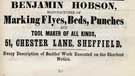 Benjamin Hobson, tool manufacturer, No. 51 Chester Lane