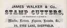 James Walker and Co., mark manufacturer etc., No. 26 Eyre Lane