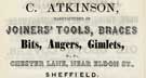 C. Atkinson, tool manufacturer, Chester Lane