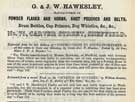 G. and J.W. Hawsley, powder flask manufacurer etc., No. 22 Orchard Street