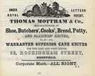 Thomas Mottram, knife manufacurer, No. 88 Rockingham Street