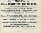 C. H. Mort and Co., steel converters and refiners; tool; knife; cutlery manufacturer etc., Phoenix Works, No. 29 Carver Street