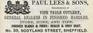 Paul Lees and Son, cutlery dealer, No. 39 Scotland Street