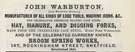 John Warburton, tool and fork manufacturer, Broom Spring Works, N0. 167 Rockingham Street 