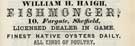 William H. Haigh, fishmonger, No. 10 Fargate