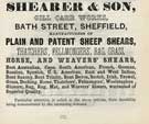 Shearer and Son, shear manufacturers, Gill Carr Works, Bath Street
