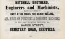Mitchell Brothers, engineers and machinists; manufacturers odf cast steel rolls for silver rolls, Napier Street