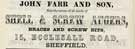John Farr and Son, auger manufacturer, No. 15 Ecclesall Road