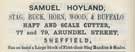 Samuel Hoyland, haft and scale cutter, Nos. 77 and 79 Arundel Street