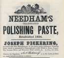 View: y03272 Joseph Pickering, furniture polish manufacturer, manufacturerer of Needham's polishing paste, Mowbray Street