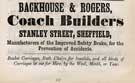 Backhouse and Rogers, coach builders, Stanley Street