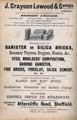 J. Grayson Lowood and Company, brick manufacturer, No. 2 Attercliffe Road J. Grayson Lowood and Company, brick manufacturer, No. 2 Attercliffe Road