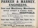 View: y03328 Parker and Marney, engineers; iron and machinery merchants, Savile Street and Sussex Road