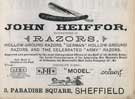 John Heiffor, razor manufacturer, No. 3 Paradise Square John Heiffor, razor manufacturer, No. 3 Paradise Square