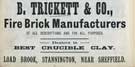 B. Trickett and Co., fire brick manufacturer, Load Brook, Stannington