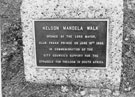 Commemorative stone for Nelson Mandela Walk (off Saxonlea Avenue), Manor Commemorative stone for Nelson Mandela Walk (off Saxonlea Avenue), Manor