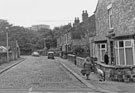Nos. 10-28, Talbot Gardens from No. 2 Stafford Street looking towards Claywood Flats