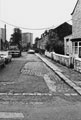 Nos. 10-28, Talbot Gardens (unadopted road) from No. 2 Stafford Street looking towards Claywood Flats