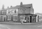 View: s27675 No. 159 Upperthorpe Hotel and No. 161 A. Twelvetree, carpet dealers and house furnishers Upperthorpe Road at the junction with Addy Street