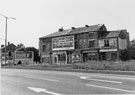 Derelict Nos. 341; 343, Adrians, fish and chip shop; 345; 347 and 349, Infirmary Road showing the junction Hoyle Street (left)