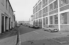 Former Parkin Silversmiths Ltd., Cornwall Works (right), South Parade looking towards Acorn Street