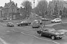 Millhouses Wesleyan Methodist Church, Whirlowdale Road and Millhouses Lane (off to the right) from Abbeydale Road looking towards the Chemist Shop No. 2 Abbeydale Road South 