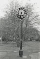 Clock in the grounds of Twelve O'Clock Court, off Attercliffe Road 