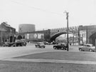 Attercliffe Road Railway Bridge part of Norfolk Midland Railway Viaduct with Leveson Street left Attercliffe Road Railway Bridge part of Norfolk Midland Railway Viaduct with Leveson Street left