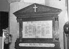 WWI War Memorial, St. Cuthbert's C. of E. Church, Barnsley Road, Firvale