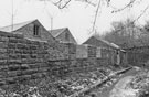 Outside wall to grinding shop, Olive Mill, River Loxley