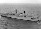 Type 22 Broadsword Class Frigate, HMS Sheffield - nicknamed The Shiny Sheff - the third Ship to hold this name entered service in 1988