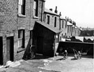 Rear yard of Nos. 58 and 60; Nos. 62 and 64, Carwood Road looking towards Petre Street 