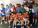 Informal photograph of Sheffield Eagles Rugby League players