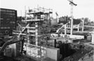 Construction of Ponds Forge Leisure Complex with Commercial Street in the background Construction of Ponds Forge Leisure Complex with Commercial Street in the background