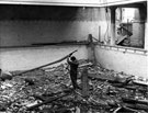 Interior of Corporation Street Swimming Baths in the process of demolition 
