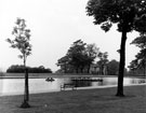 High Hazels Park boating lake with High Hazels House in the background High Hazels Park boating lake with High Hazels House in the background