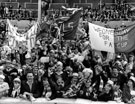 Sheffield Wednesday supporters, F.A. Cup Final, Wembley Stadium